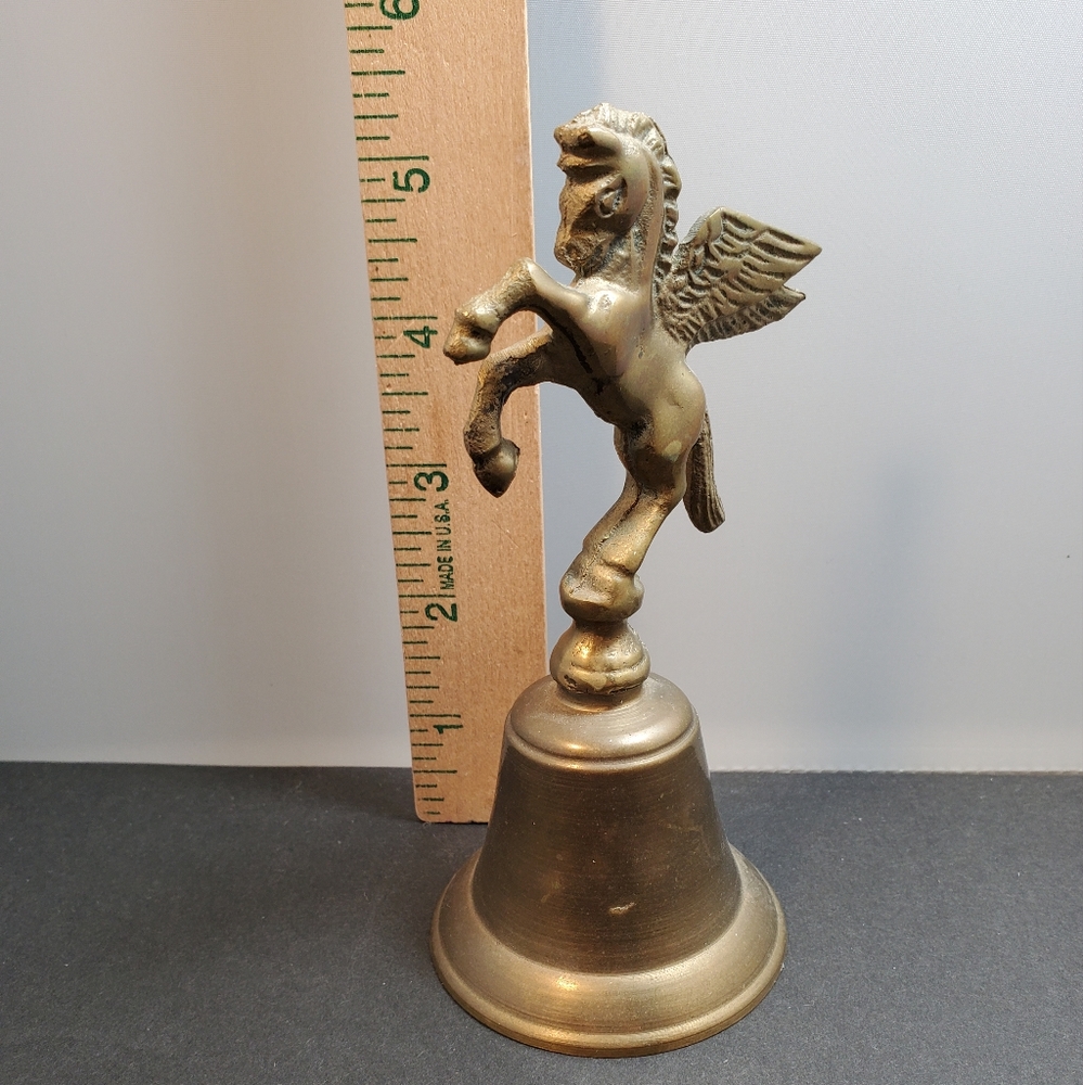 Vintage Brass Pegasus Bell Beautiful condition!